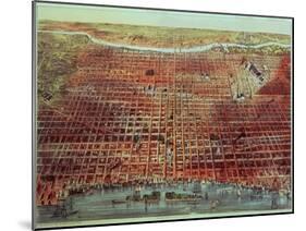 General View of Philadelphia, 1875-Currier & Ives-Mounted Giclee Print