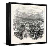 General View of Pompeii-null-Framed Stretched Canvas