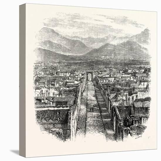 General View of Pompeii-null-Stretched Canvas