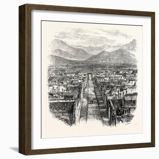 General View of Pompeii-null-Framed Giclee Print