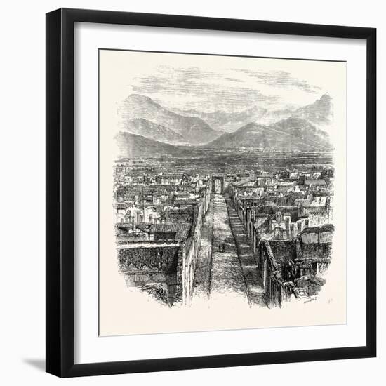 General View of Pompeii-null-Framed Giclee Print