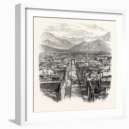 General View of Pompeii-null-Framed Giclee Print