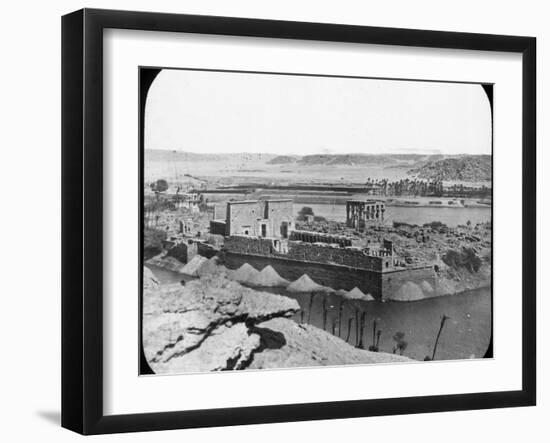 General View of Ruins, Philae, Egypt, C1890-Newton & Co-Framed Photographic Print