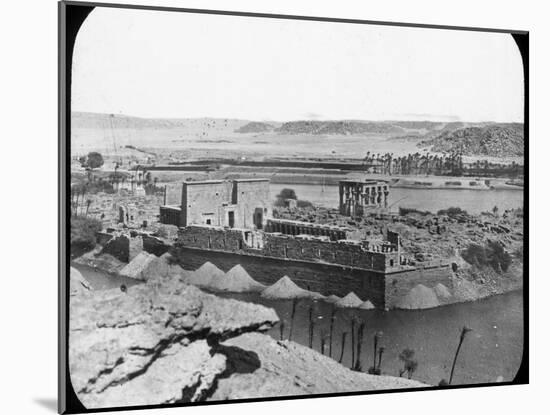 General View of Ruins, Philae, Egypt, C1890-Newton & Co-Mounted Photographic Print