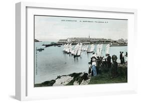 General View of Saint Malo, Brittany, France, 20th Century-null-Framed Giclee Print