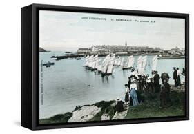 General View of Saint Malo, Brittany, France, 20th Century-null-Framed Stretched Canvas