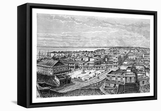 General View of San Juan Bautista, Puerto Rico, C1890-A Kohl-Framed Stretched Canvas