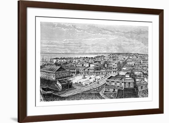 General View of San Juan Bautista, Puerto Rico, C1890-A Kohl-Framed Giclee Print