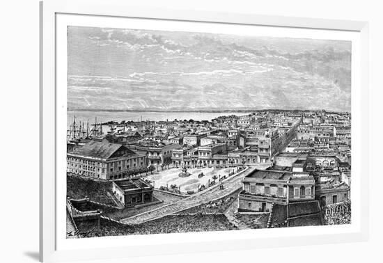 General View of San Juan Bautista, Puerto Rico, C1890-A Kohl-Framed Giclee Print