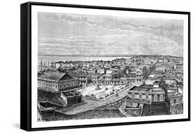 General View of San Juan Bautista, Puerto Rico, C1890-A Kohl-Framed Stretched Canvas