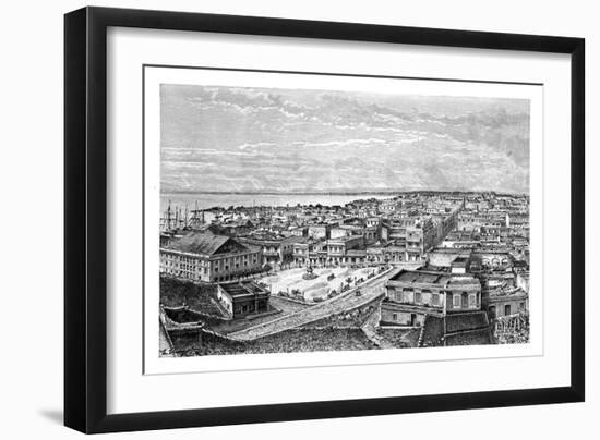 General View of San Juan Bautista, Puerto Rico, C1890-A Kohl-Framed Giclee Print