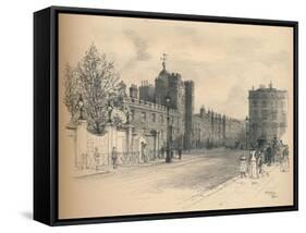 General View of St. Jamess Palace, from Pall Mall, 1902-Thomas Robert Way-Framed Stretched Canvas