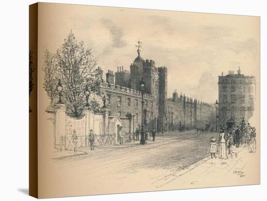 General View of St. Jamess Palace, from Pall Mall, 1902-Thomas Robert Way-Stretched Canvas