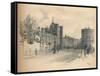 General View of St. Jamess Palace, from Pall Mall, 1902-Thomas Robert Way-Framed Stretched Canvas