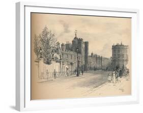 General View of St. Jamess Palace, from Pall Mall, 1902-Thomas Robert Way-Framed Giclee Print