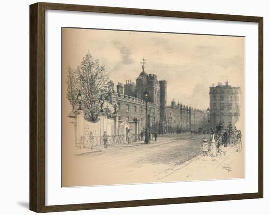 General View of St. Jamess Palace, from Pall Mall, 1902-Thomas Robert Way-Framed Giclee Print