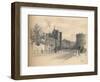 General View of St. Jamess Palace, from Pall Mall, 1902-Thomas Robert Way-Framed Giclee Print