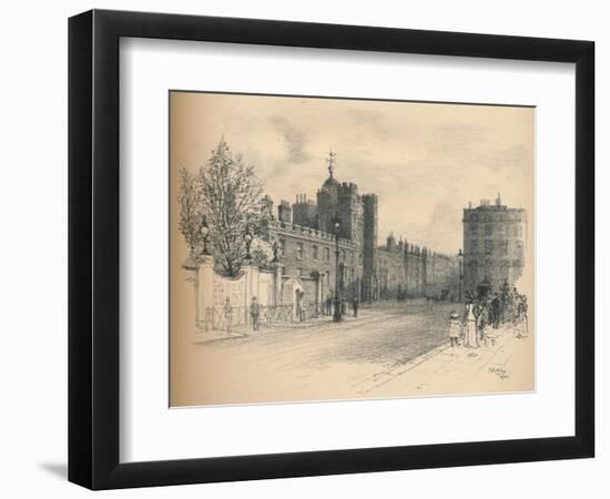 General View of St. Jamess Palace, from Pall Mall, 1902-Thomas Robert Way-Framed Giclee Print