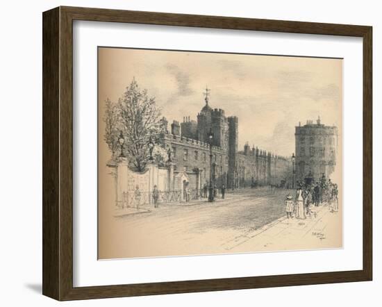 General View of St. Jamess Palace, from Pall Mall, 1902-Thomas Robert Way-Framed Giclee Print