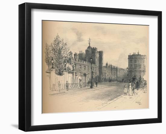 General View of St. Jamess Palace, from Pall Mall, 1902-Thomas Robert Way-Framed Giclee Print