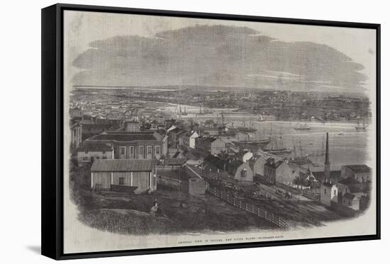 General View of Sydney, New South Wales-null-Framed Stretched Canvas