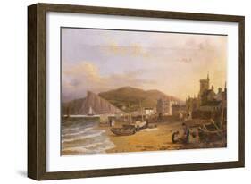 General View of Teignmouth, 1820-Richard Hume Lancaster-Framed Giclee Print