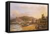 General View of Teignmouth, 1820-Richard Hume Lancaster-Framed Stretched Canvas