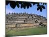 General View of Temple Mound, Buddhist Site of Borobudur, Unesco World Heritage Site, Indonesia-Bruno Barbier-Mounted Photographic Print