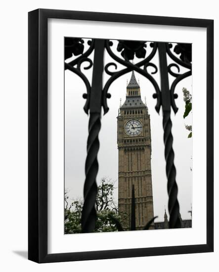 General View of the Big Ben Clock Tower-null-Framed Photographic Print