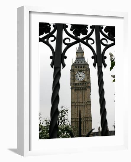 General View of the Big Ben Clock Tower-null-Framed Photographic Print