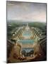 General View of the Chateau and Gardens at Marly, around 1724-Pierre-Denis Martin II-Mounted Giclee Print