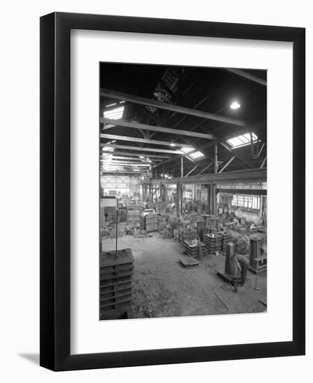 General View of the Foundry, at Green and Sons Ltd, South Yorkshire, Rotherham, 1963-Michael Walters-Framed Photographic Print