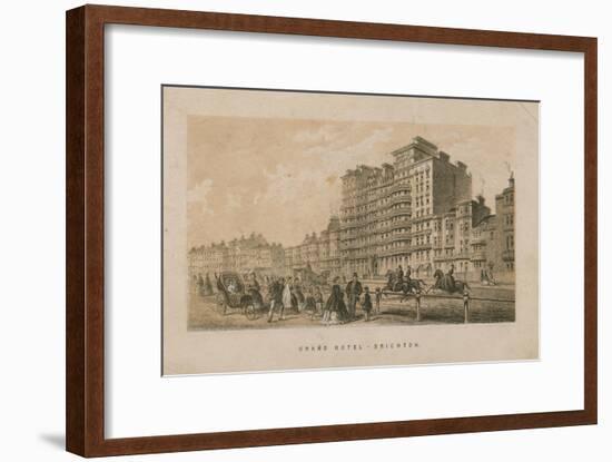 General View of the Grand Hotel in Brighton-null-Framed Giclee Print
