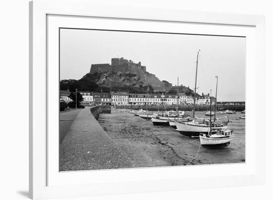 General View of the Harbour in St Helier 1977-Dixie Dean-Framed Photographic Print