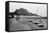 General View of the Harbour in St Helier 1977-Dixie Dean-Framed Stretched Canvas