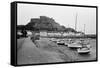 General View of the Harbour in St Helier 1977-Dixie Dean-Framed Stretched Canvas