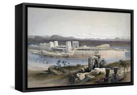 General View of the Island of Philae, Nubia, 1838-David Roberts-Framed Stretched Canvas