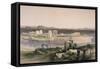 General View of the Island of Philae, Nubia-David Roberts-Framed Stretched Canvas