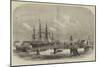 General View of the New Docks at Millwall-null-Mounted Giclee Print