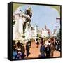 General view of the Pike at the World Fair, St Louis, Missouri, USA, 1904. Artist: Unknown-Unknown-Framed Stretched Canvas