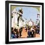 General view of the Pike at the World Fair, St Louis, Missouri, USA, 1904. Artist: Unknown-Unknown-Framed Giclee Print