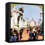 General view of the Pike at the World Fair, St Louis, Missouri, USA, 1904. Artist: Unknown-Unknown-Framed Stretched Canvas