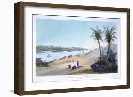 General View of the Pyramids, Egypt, 1820-Agostino Aglio-Framed Giclee Print