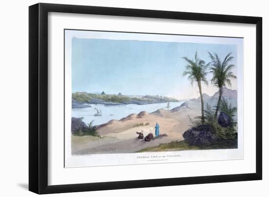 General View of the Pyramids, Egypt, 1820-Agostino Aglio-Framed Giclee Print