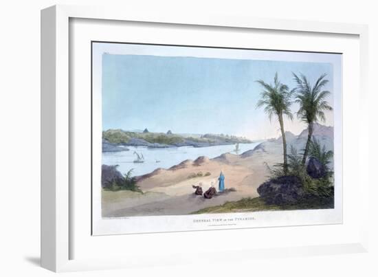 General View of the Pyramids, Egypt, 1820-Agostino Aglio-Framed Giclee Print