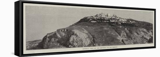 General View of the Republic of San Marino-null-Framed Stretched Canvas