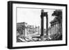 General View of the Roman Forum, 1817-Luigi Rossini-Framed Giclee Print