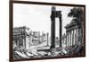 General View of the Roman Forum, 1817-Luigi Rossini-Framed Giclee Print