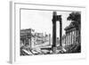 General View of the Roman Forum, 1817-Luigi Rossini-Framed Giclee Print