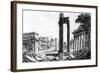 General View of the Roman Forum, 1817-Luigi Rossini-Framed Giclee Print